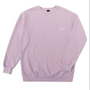 dark seas to go crewneck sweatshirt lavender medium men’s